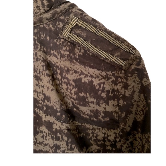 H&M V Neck Print Tunic/Dress W Front Tassel Ties & Shoulder Detail - Picture 3 of 10